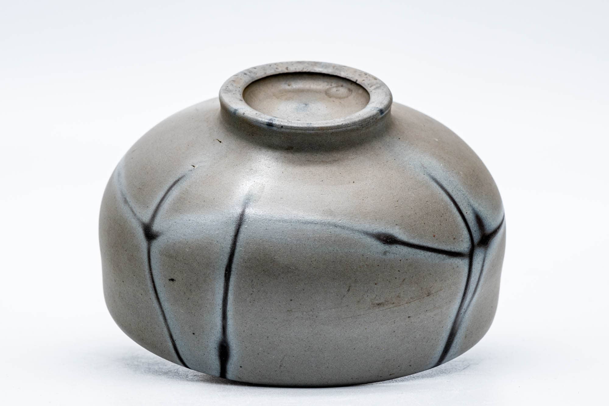 Japanese Matcha Bowl - Grey Hidasuki Bizen-yaki Chawan 木村興楽園 - Kimura Tourakuen - 150ml