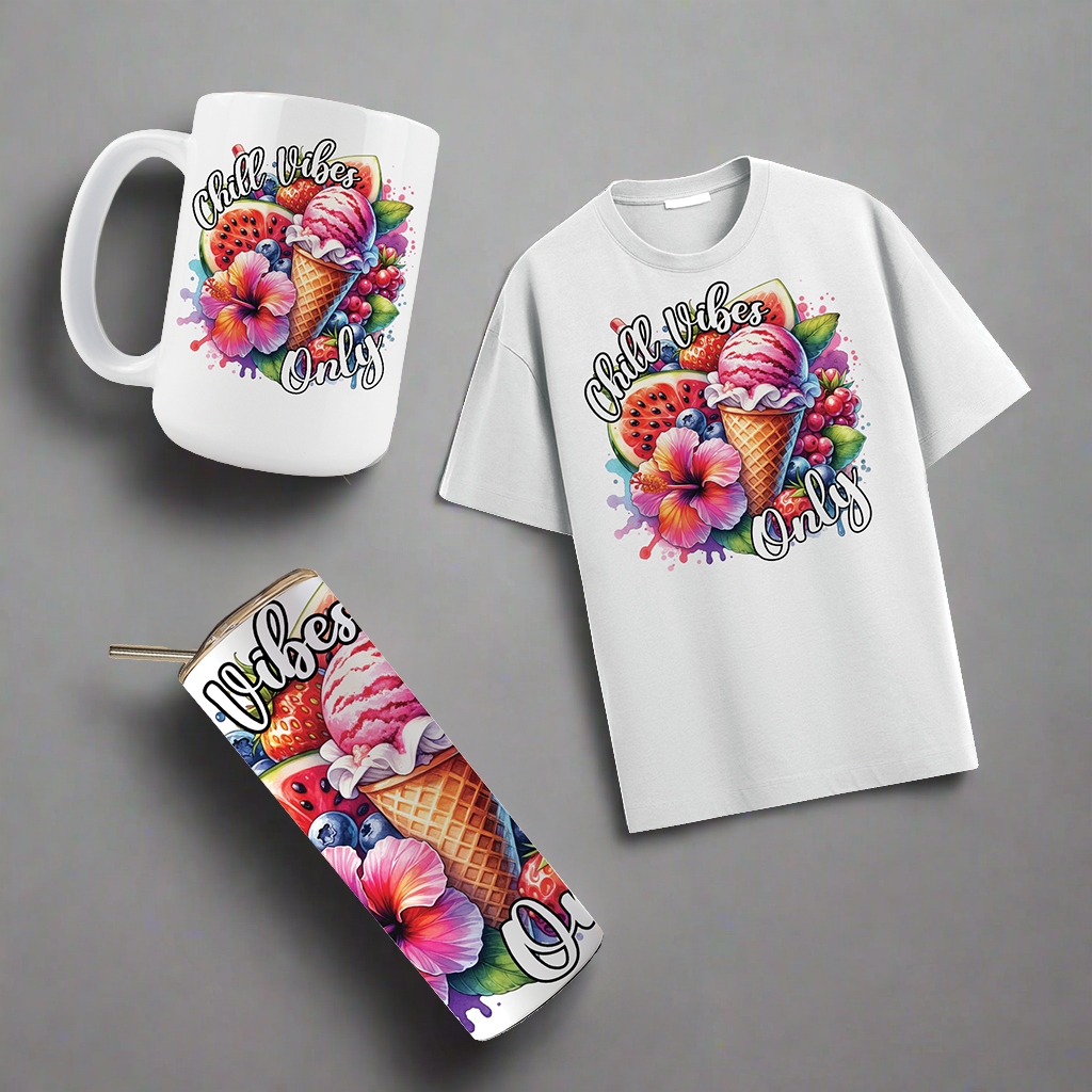 Multi Product Use - Digital Sublimation Designs - Vibrant Beach