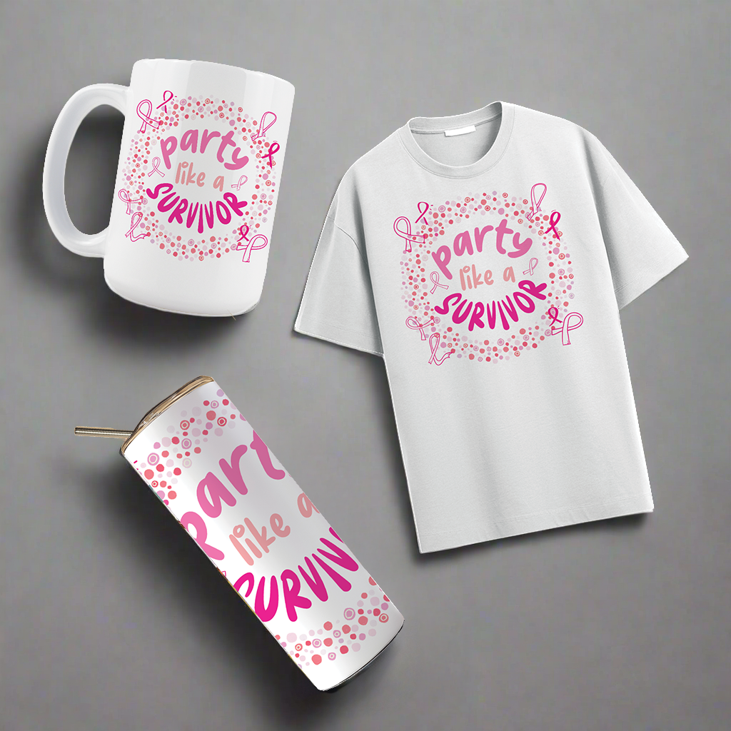 Multi Product Use - Digital Sublimation Designs - Breast Cancer Awareness