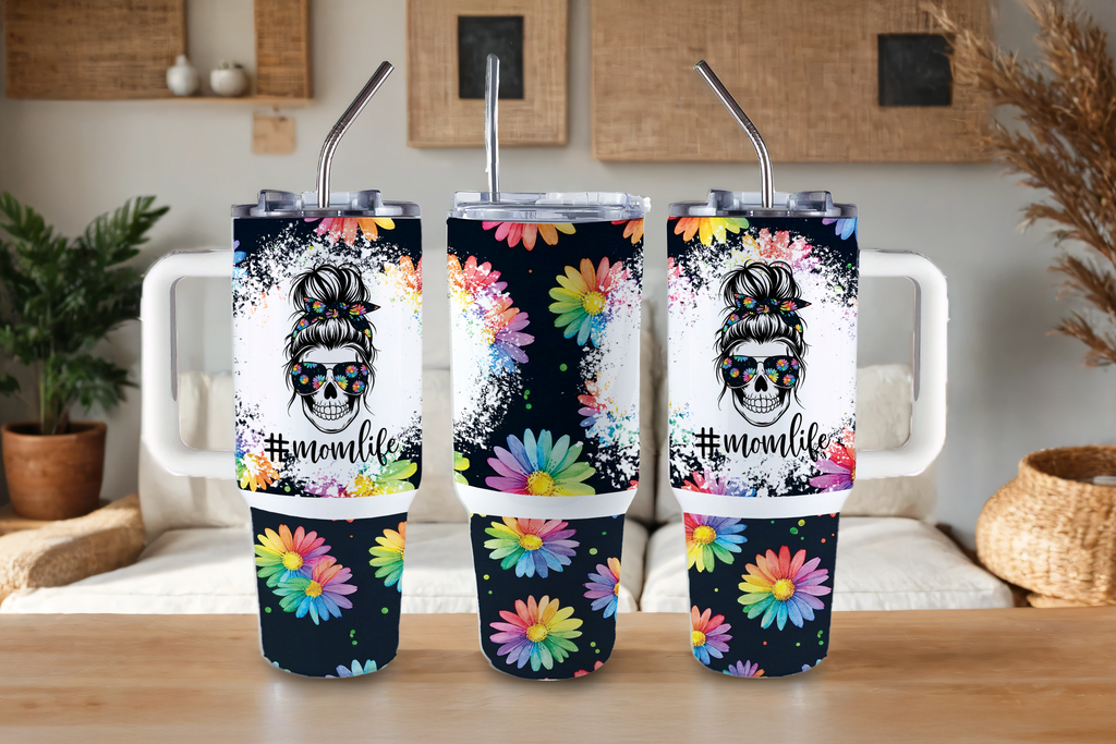 Digital Sublimation Designs - Mom Vibes Collection Tumbler Wraps