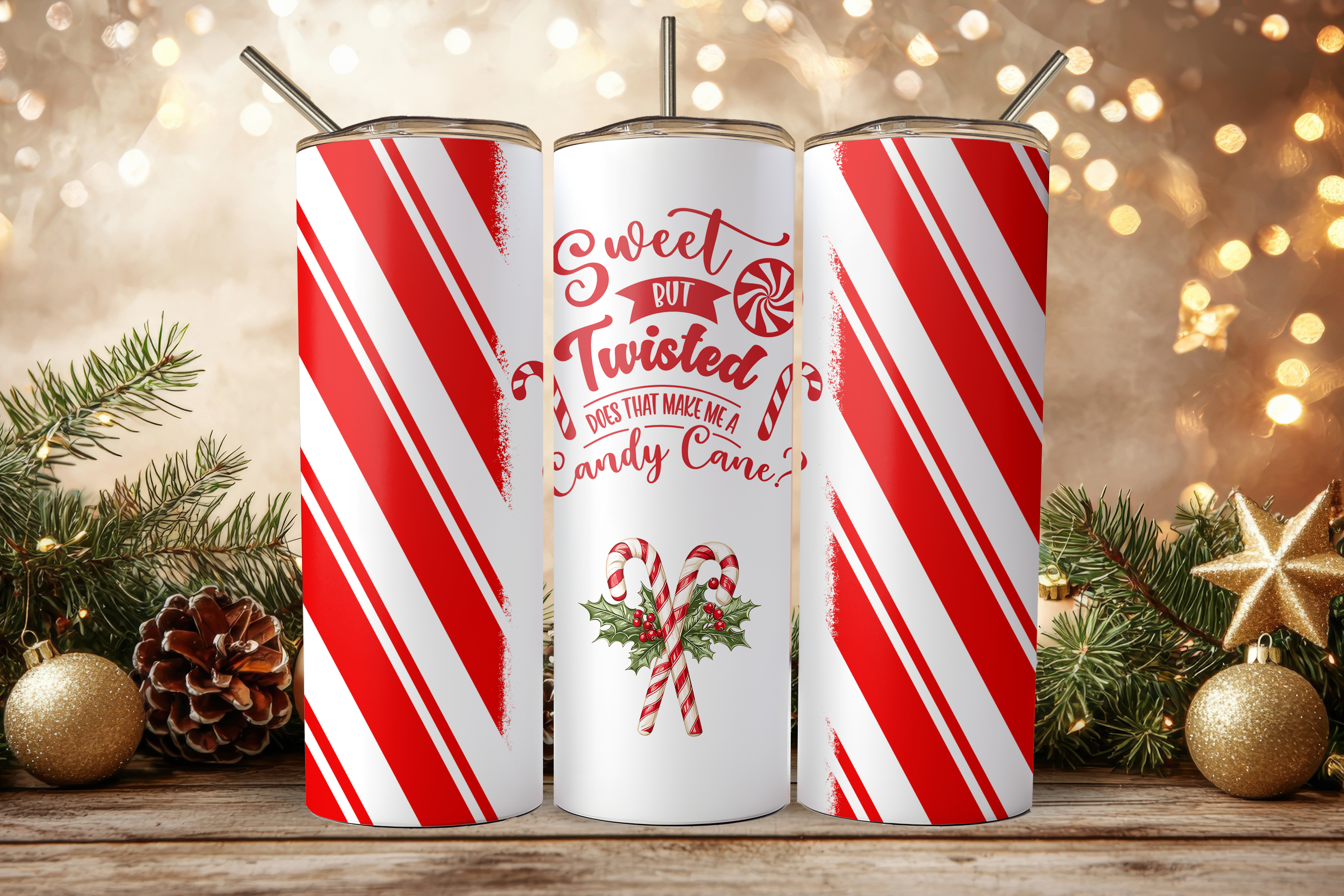 Assorted Ready to Press Sublimation Tumbler Prints (12 Pack) - Holiday 2025