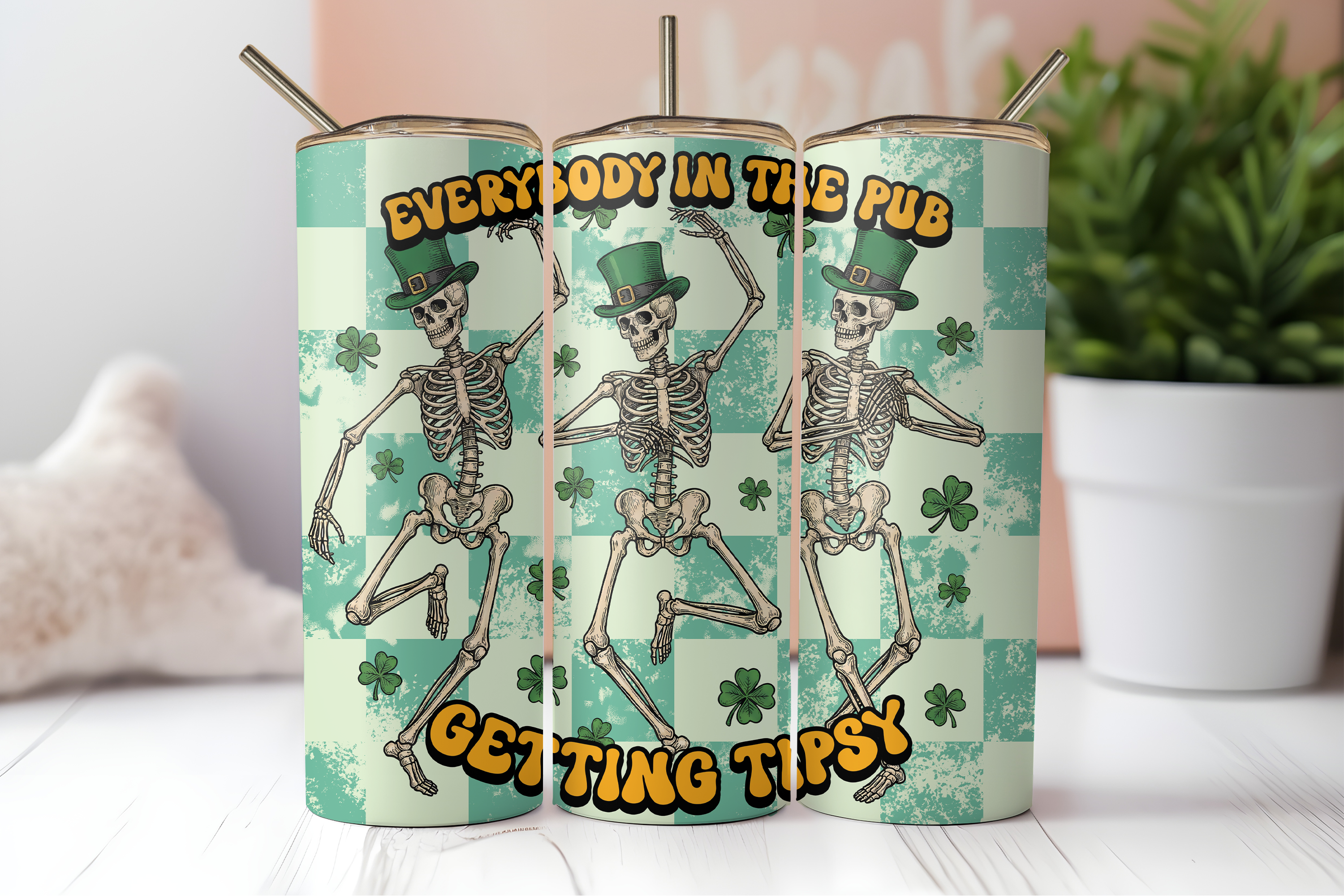 Assorted Ready to Press Sublimation Tumbler Prints (12 Pack) - St. Patricks