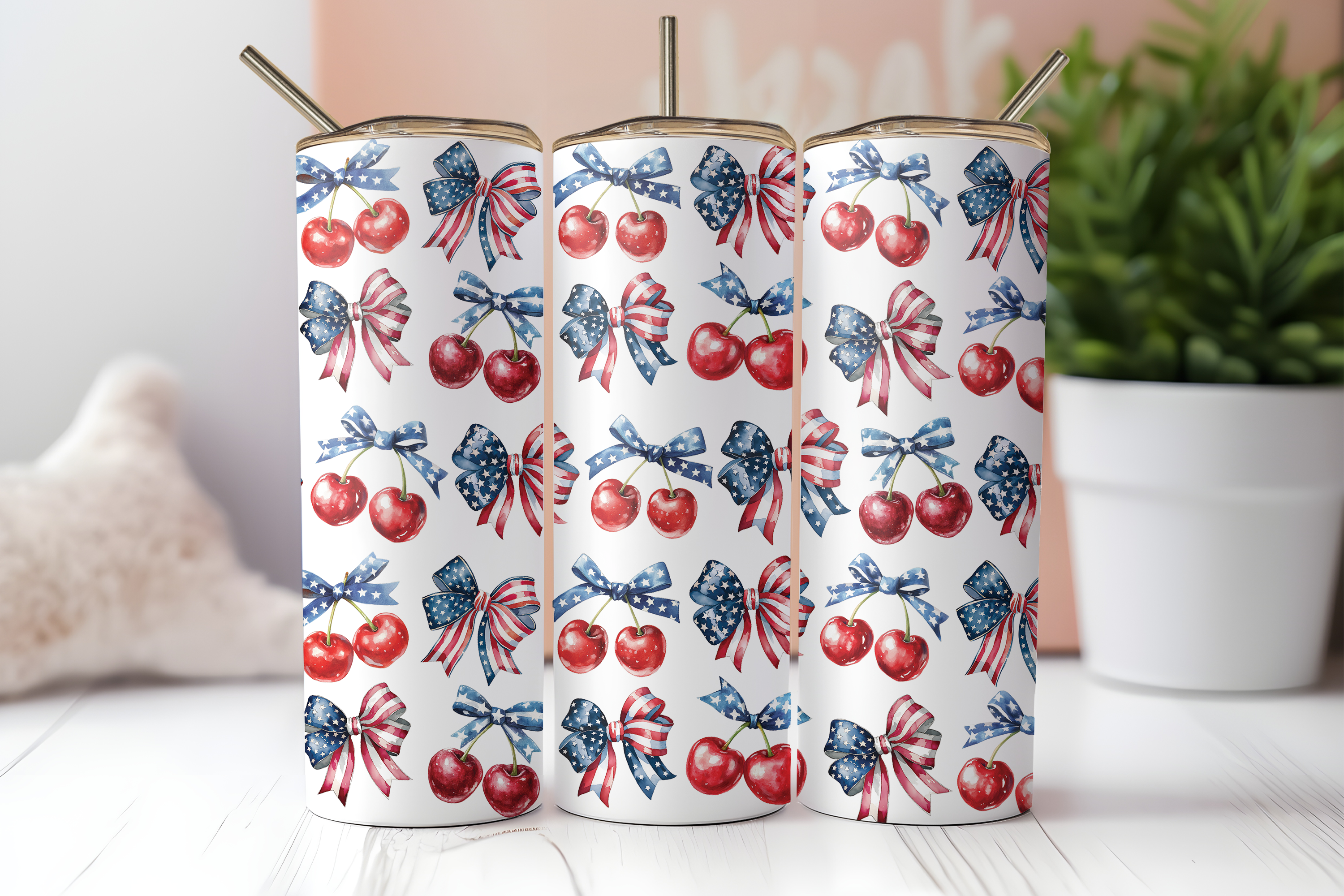 Digital Sublimation Designs - Fourth of July Tumbler Wraps