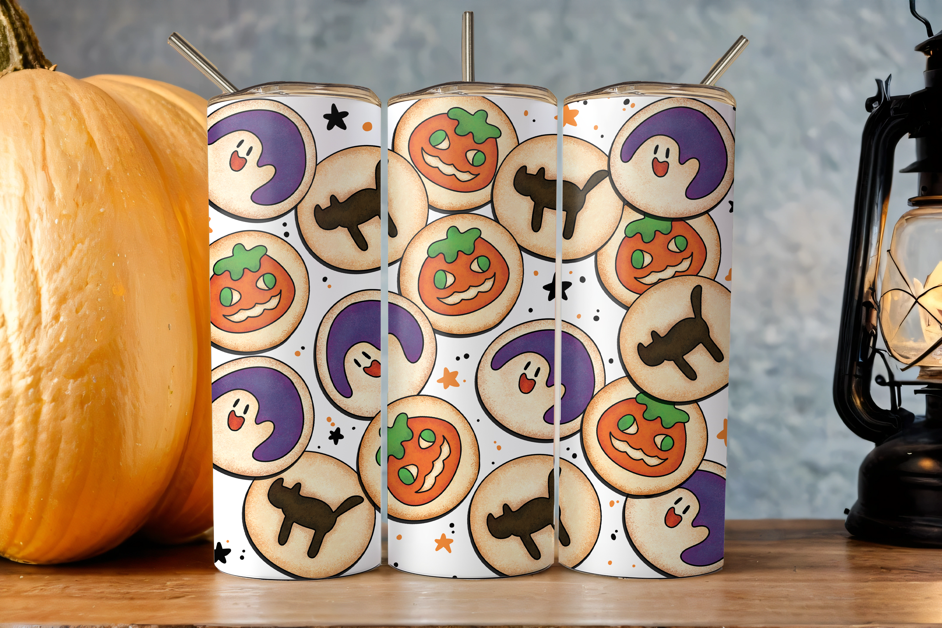 Assorted Ready to Press Sublimation Tumbler Prints (12 Pack) - Halloween 2