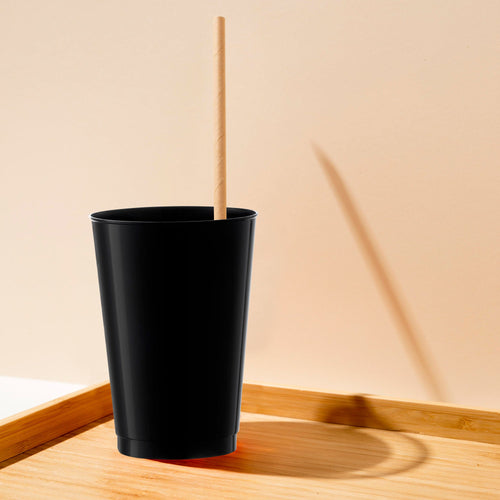 12 oz Black Plastic Party Cups – Disposable Tumblers