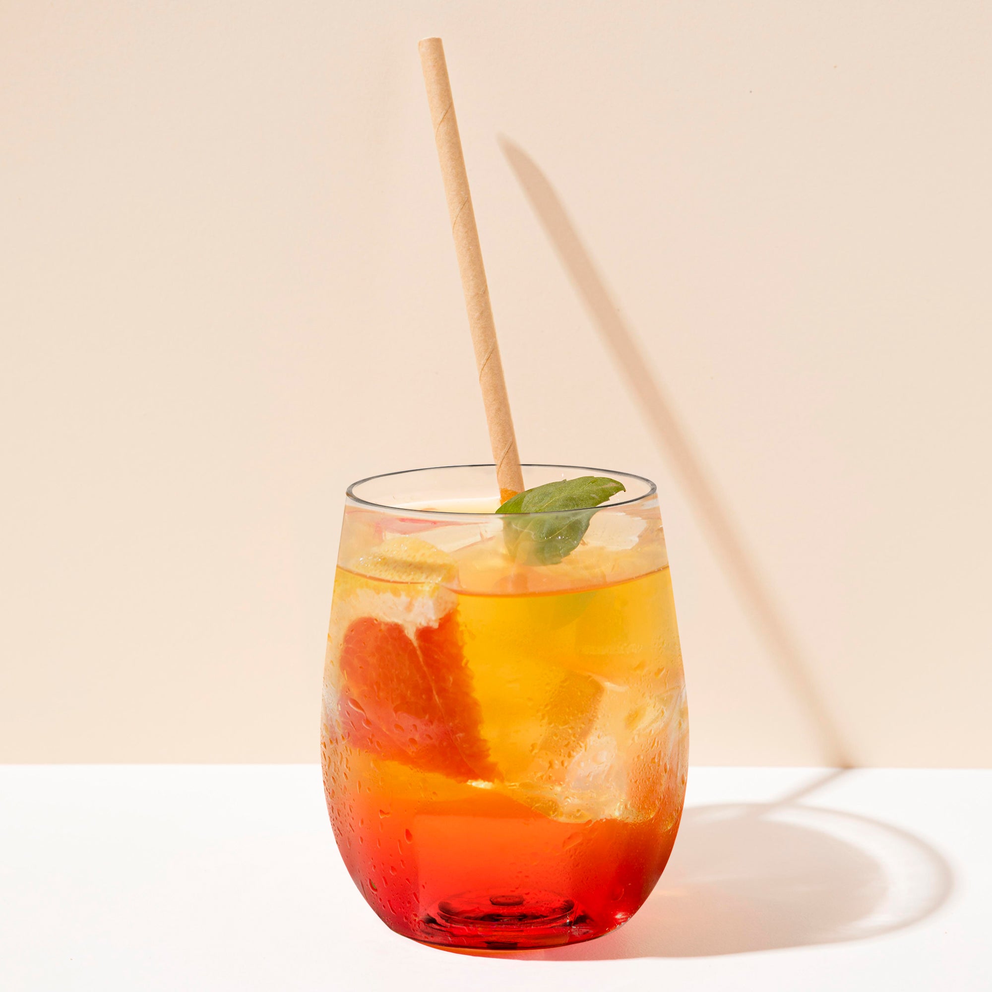 12oz. Clear Elegant Stemless Plastic Wine Glasses