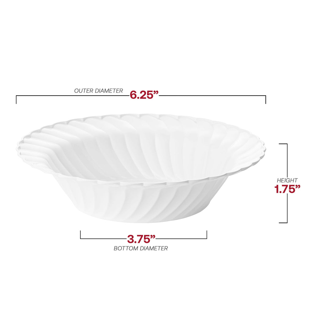 White Flair Plastic Soup Bowls (12 oz.)
