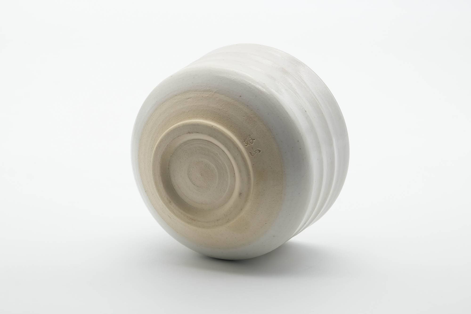 Japanese Matcha Bowl - Hantsutsu-gata White Glazed Chawan - 500ml