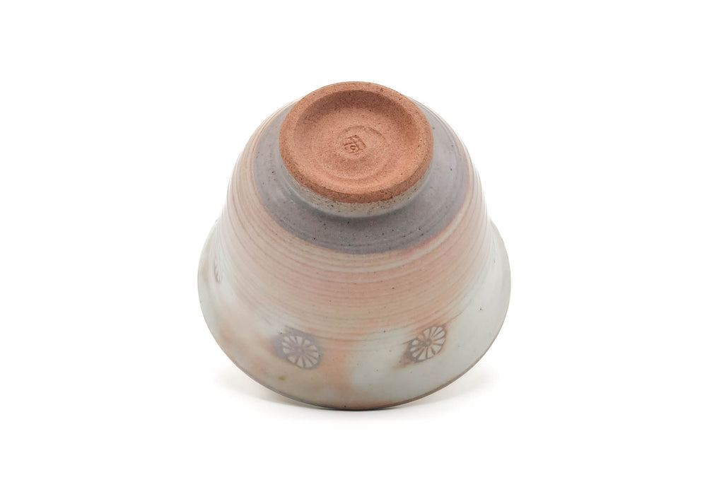 Japanese Teacup - Chrysanthemum Pink Gohonte Kiyomizu-yaki Yunomi - 160ml