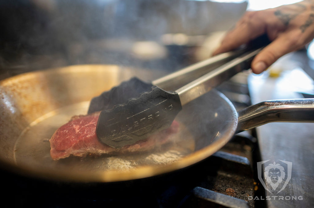 Food Tongs 12" | Scalloped Silicone Tips | Dalstrong ©