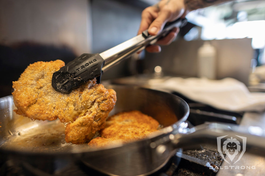 Food Tongs 12" | Scalloped Silicone Tips | Dalstrong ©