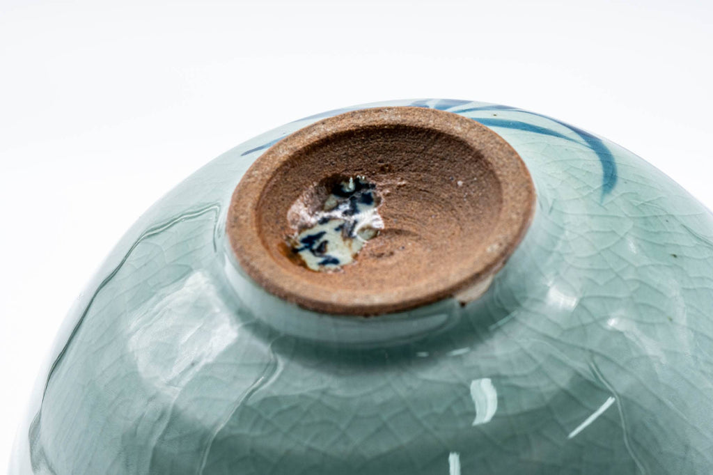 Japanese Matcha Bowl - Long Grass Celadon Glazed Chawan - 200ml