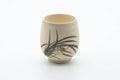Japanese Teacup - Large Long Grass Beige Glazed Yunomi - 240ml