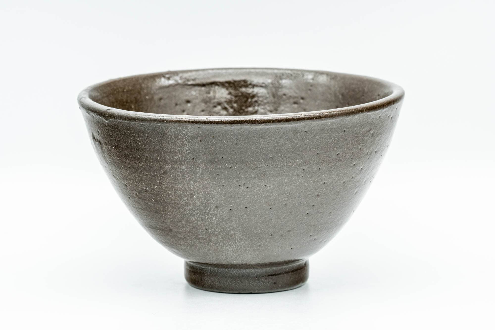 Japanese Matcha Bowl - Dark Brown Glazed Ido-gata Chawan - 200ml