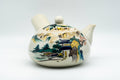 Japanese Kyusu - Beige Countryside Motifs Kutani-yaki Debeso Teapot - 450ml
