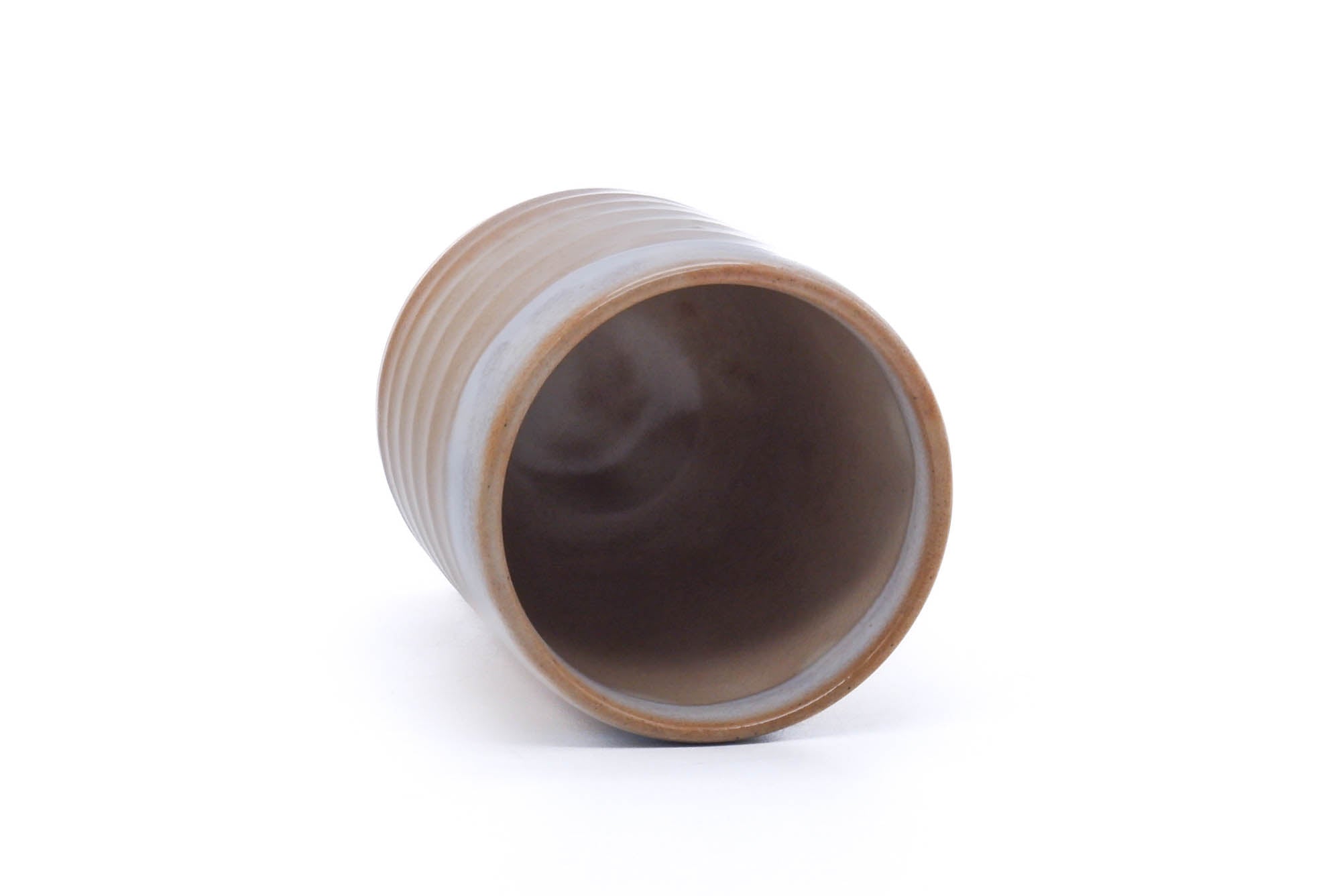 Japanese Teacup - Beige Milky White Hagi-yaki Yunomi - 150ml