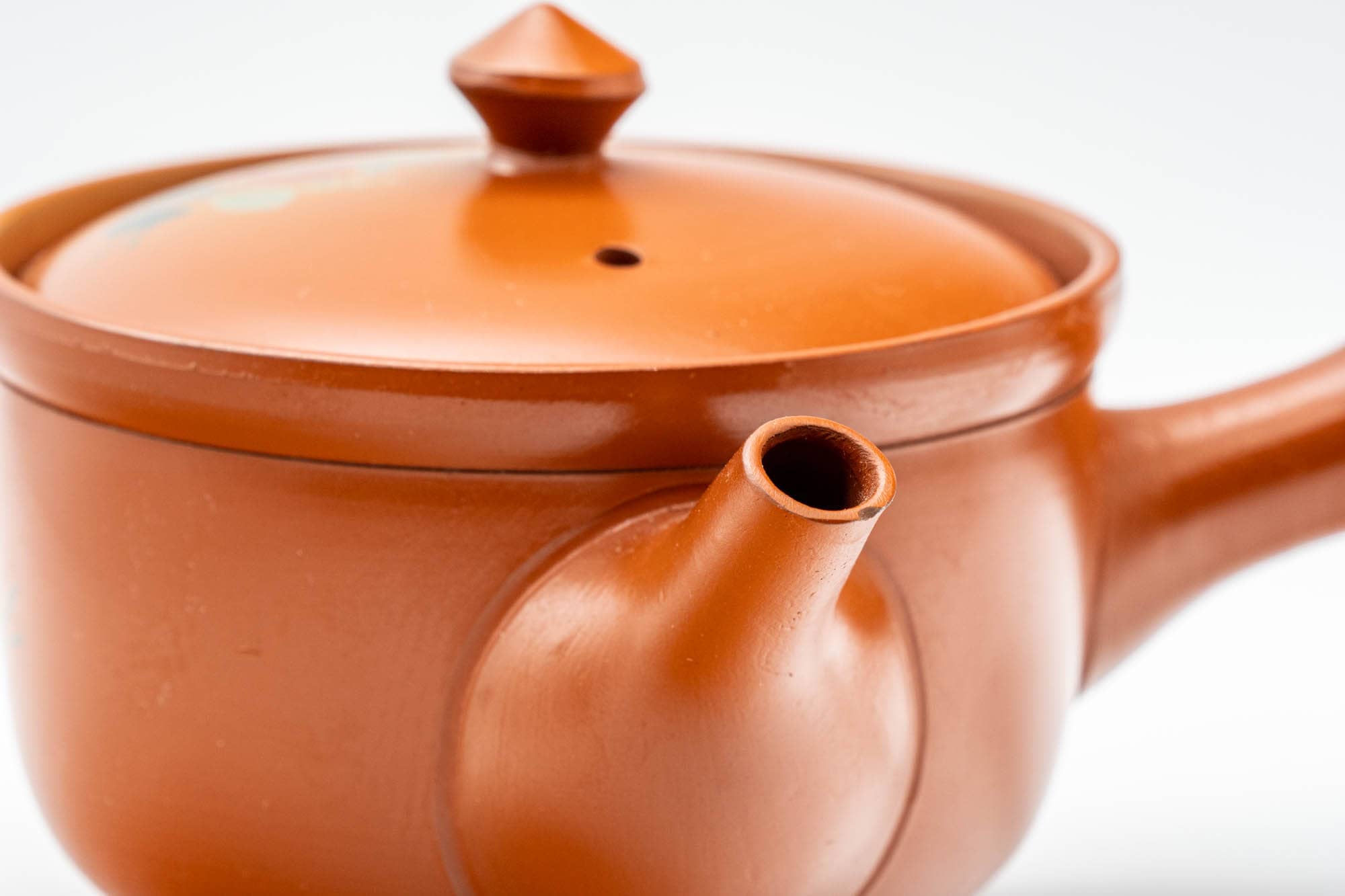 Japanese Kyusu - Floral Tokoname-yaki Mesh Teapot - 230ml