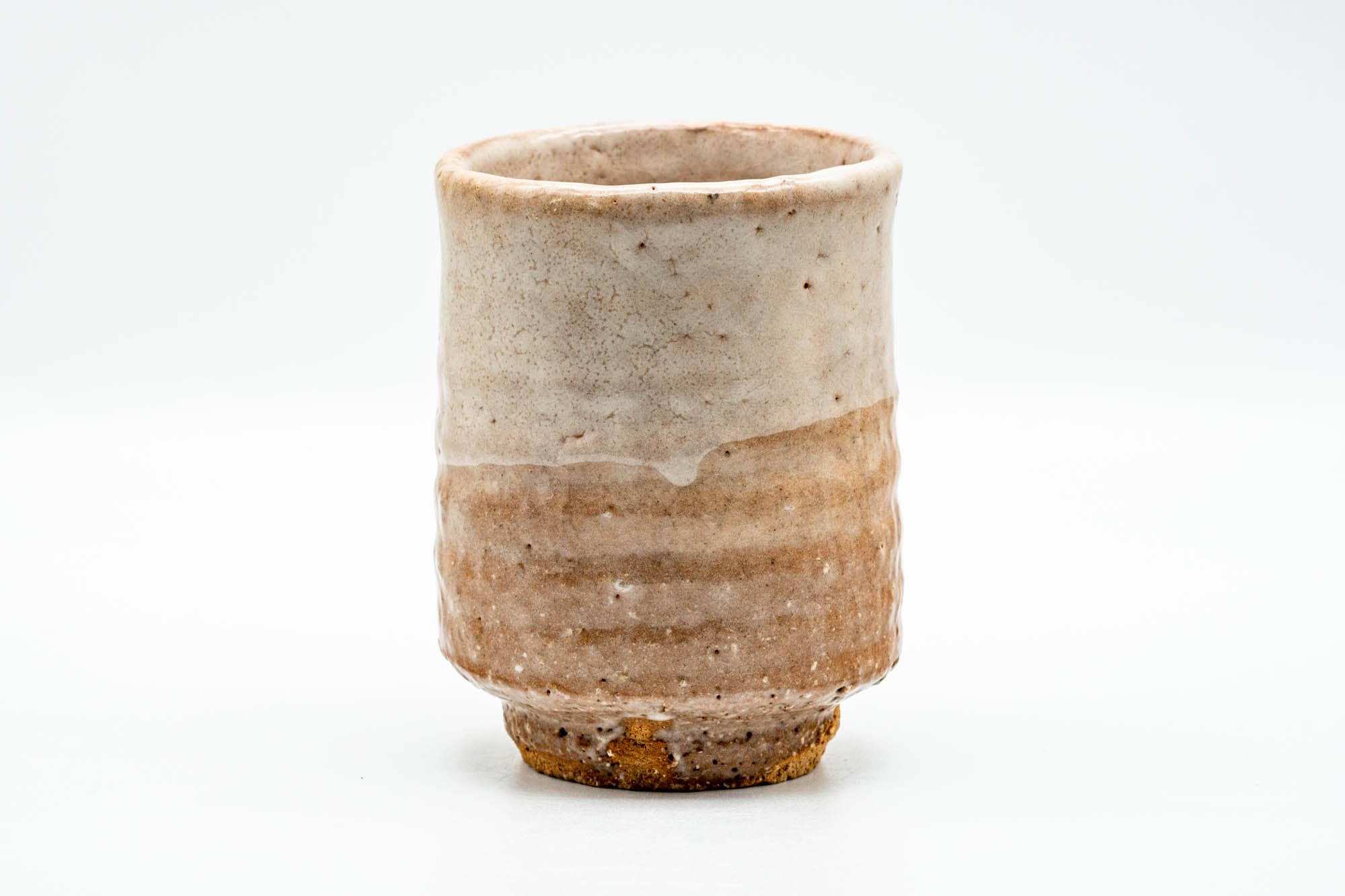 Japanese Teacup - Beige Glazed Classic Hagi-yaki Yunomi - 200ml