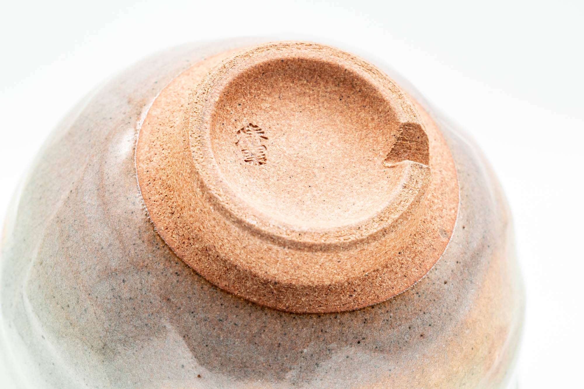 Japanese Teacups - Pair of Beige Pink Gohonte Hagi-yaki Yunomi - 170ml