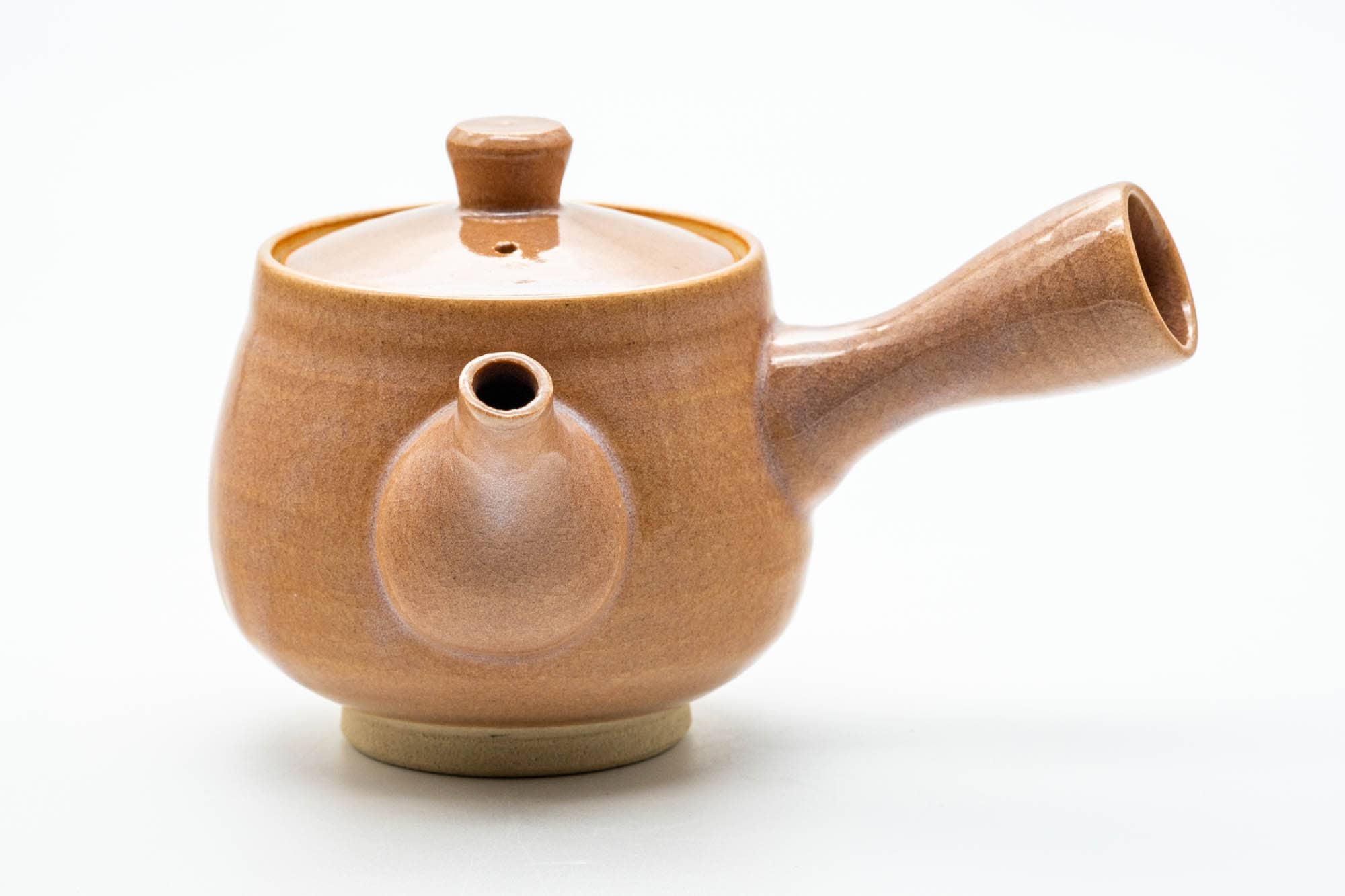 Japanese Kyusu - Pink Hagi-yaki Ceramic Filter Teapot - 300ml