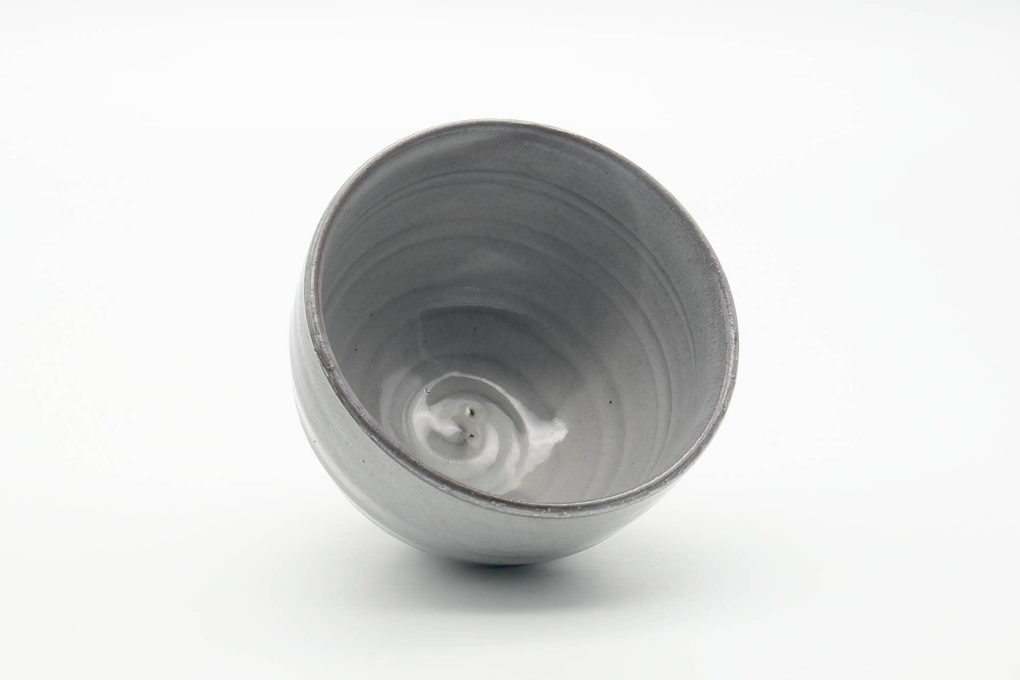 Japanese Matcha Bowl - Milky White Drip-Glazed Chawan - 450ml
