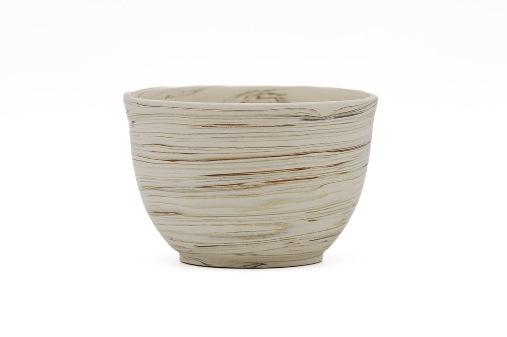 White Yellow Nerikomi Tokoname Teacup - 110ml