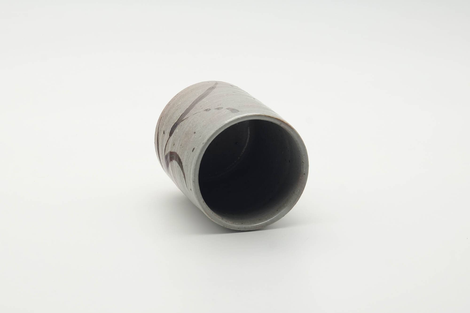 Japanese Teacup - Long Grass Grey Glazed Karatsu-yaki Yunomi - 190ml