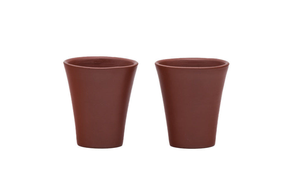 Japanese Teacups - 雲仙窯 Unzen Kiln - Pair of Tiny Tokoname Guinomi - 25ml