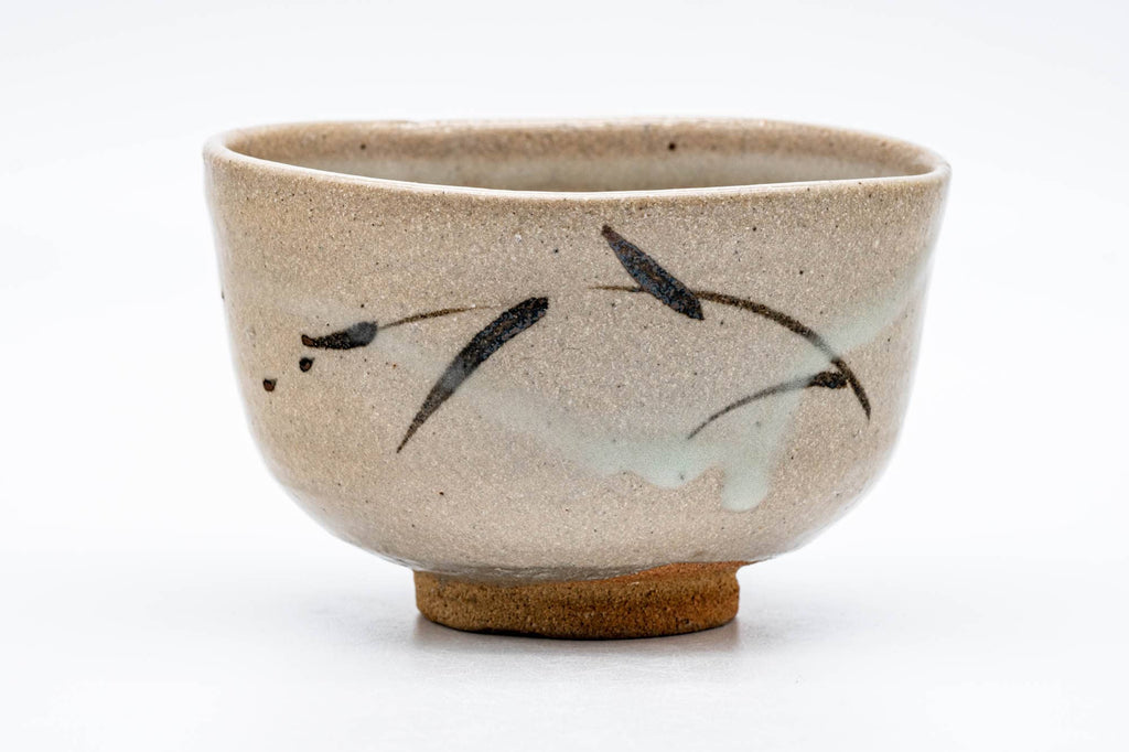 Japanese Matcha Bowl - 井上東也 Tōya Inoue - 鏡山窯 Kyōzan Kiln - Drip-Glazed Karatsu-yaki Chawan - 300ml