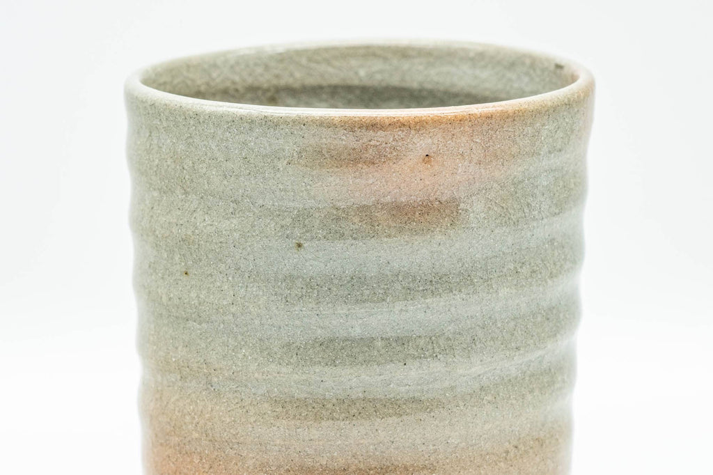 Japanese Teacup - Beige Pink Spotted Hagi-yaki Yunomi - 160ml