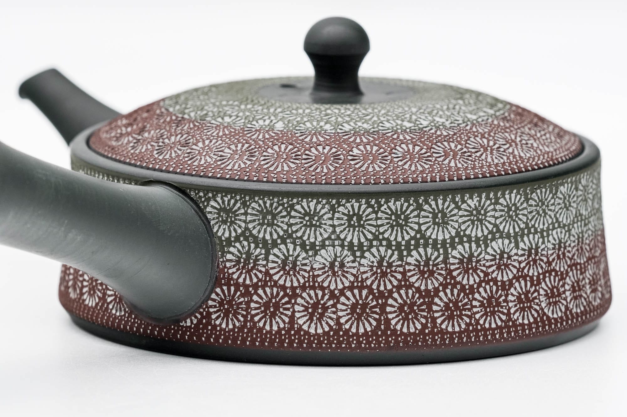 Floral Mishima Kokudei Tokoname Teapot - 200ml