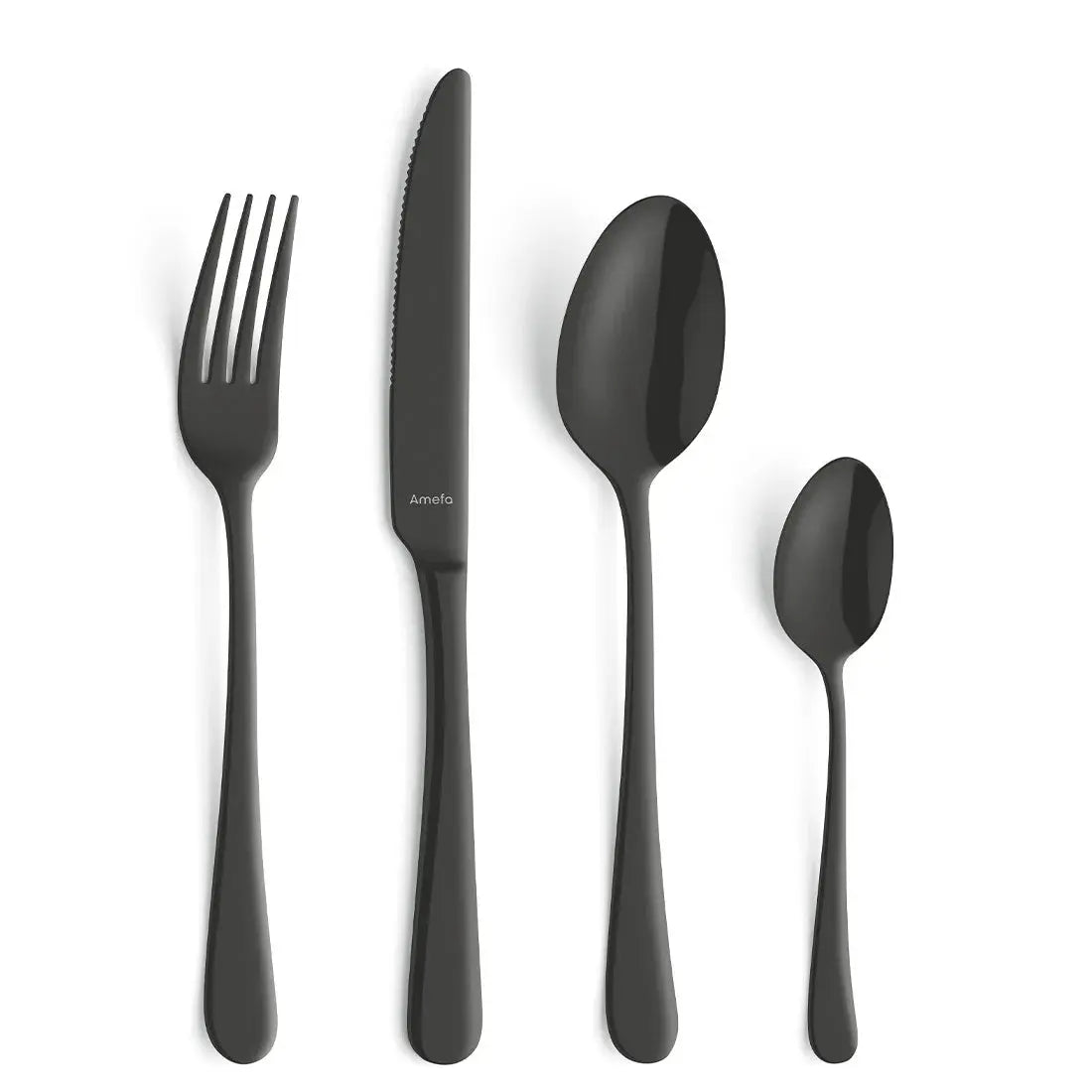 Amefa Austin Black 24pc Cutlery Set