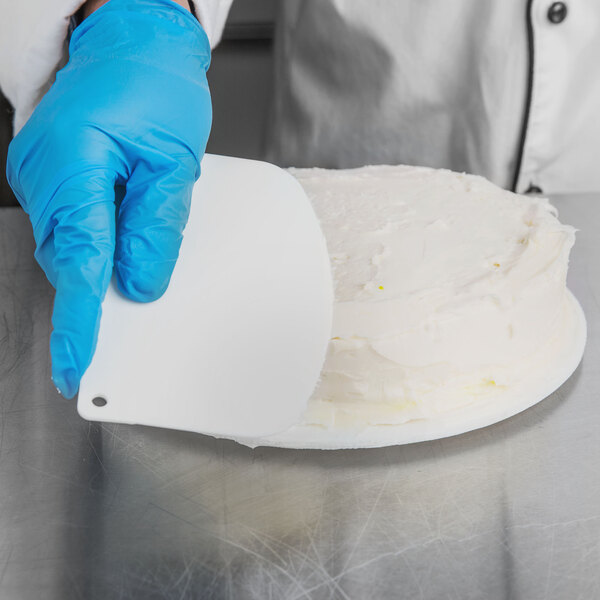Straight Edge Plastic Bowl Scraper