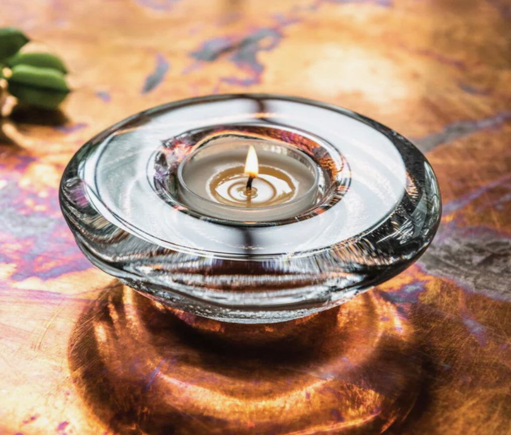 Simon Pearce Thetford Tealight in Gift Box