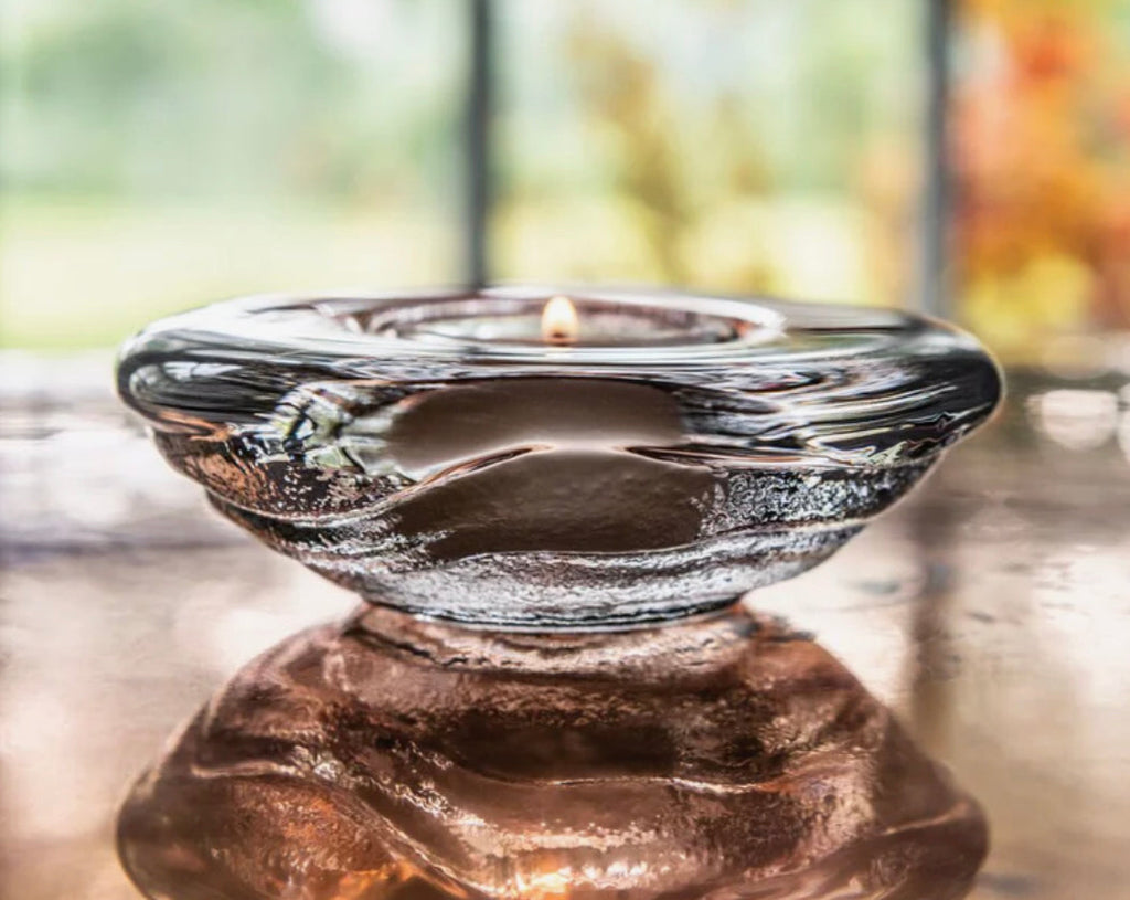 Simon Pearce Thetford Tealight in Gift Box
