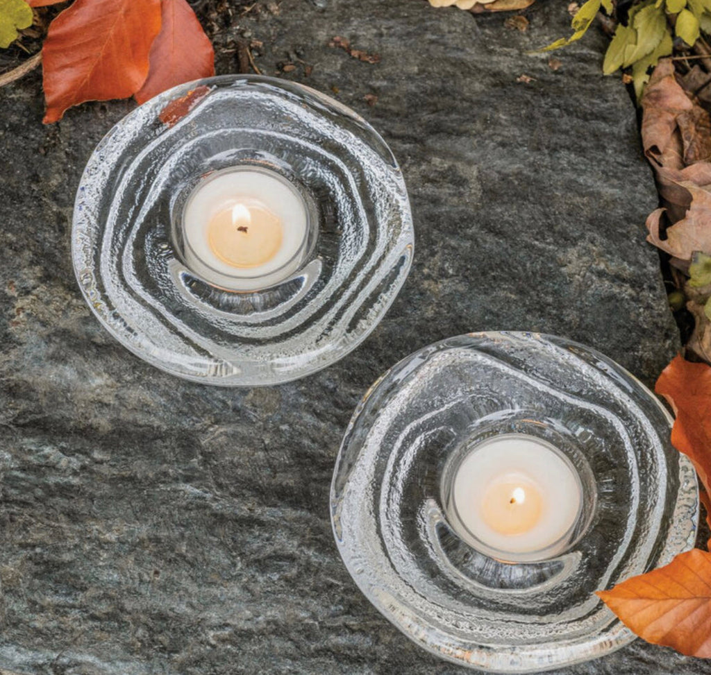 Simon Pearce Thetford Tealight in Gift Box