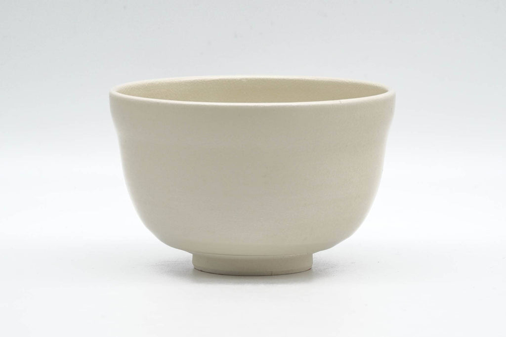 Japanese Matcha Bowl - Beige Glazed Landscape Decorated Kyo-yaki Chawan - 300ml