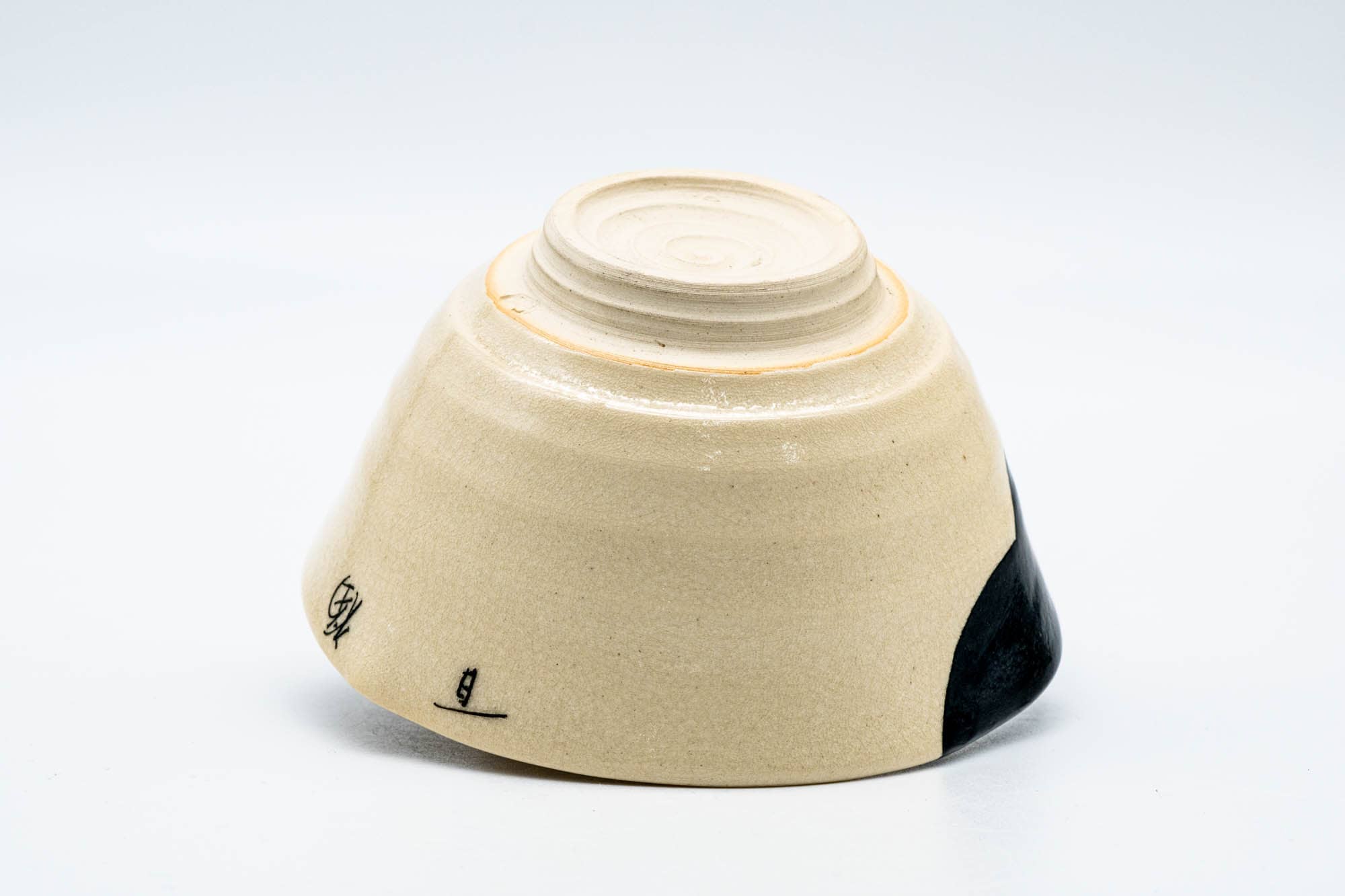 Japanese Matcha Bowl - Otafuku Okame Kyo-yaki Chawan - 300ml