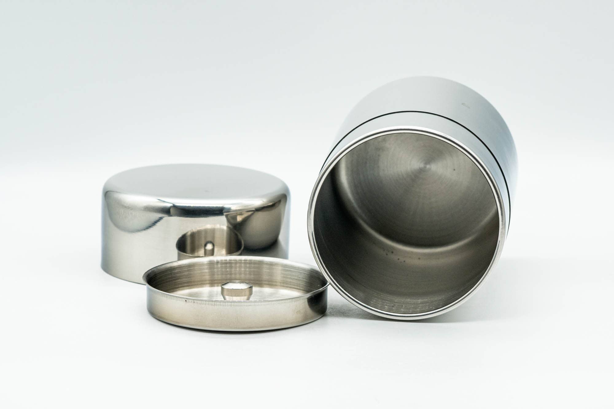 Chazutsu - Silver Stainless Steel Tea Canister - 200ml