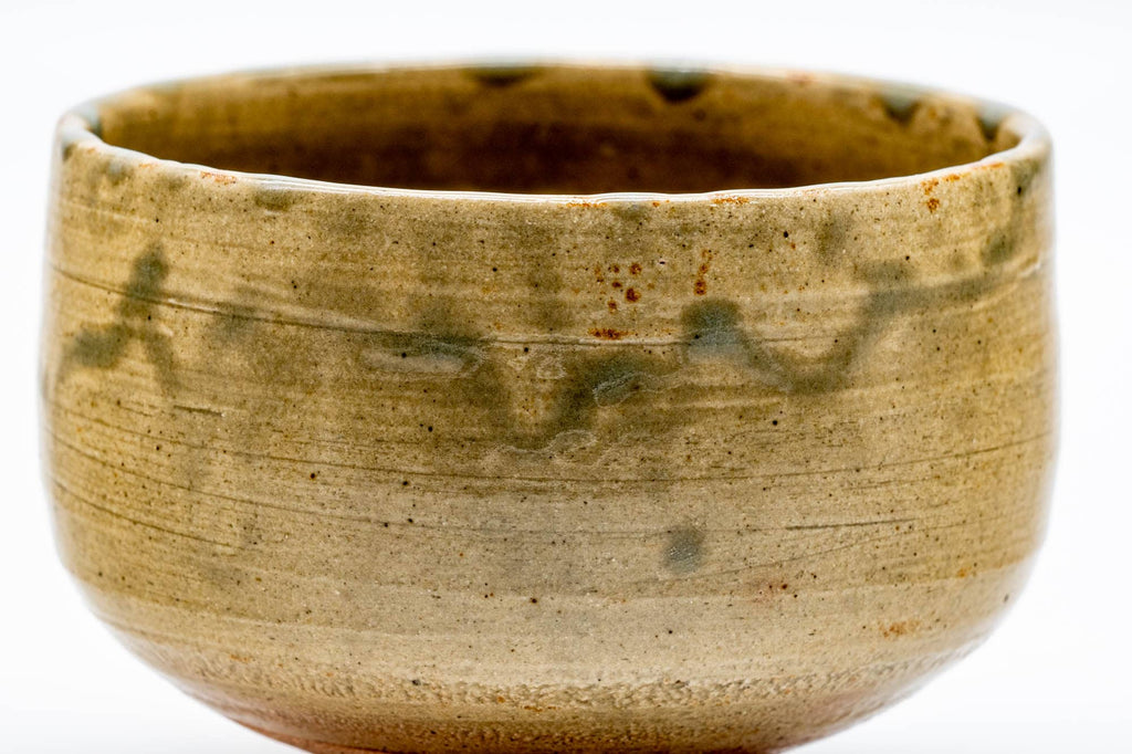 Japanese Matcha Bowl - Earthy Drip-Glazed Shigaraki-yaki Hantsutsu-gata Chawan - 350ml