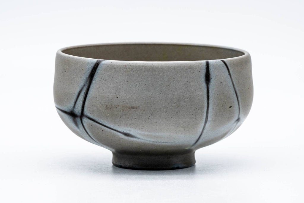 Japanese Matcha Bowl - Grey Hidasuki Bizen-yaki Chawan 木村興楽園 - Kimura Tourakuen - 150ml