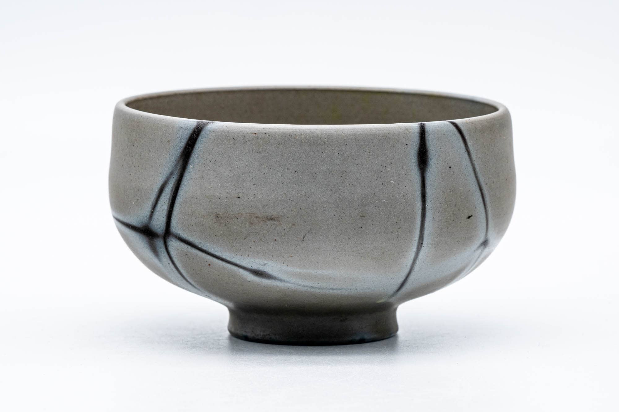 Japanese Matcha Bowl - Grey Hidasuki Bizen-yaki Chawan 木村興楽園 - Kimura Tourakuen - 150ml