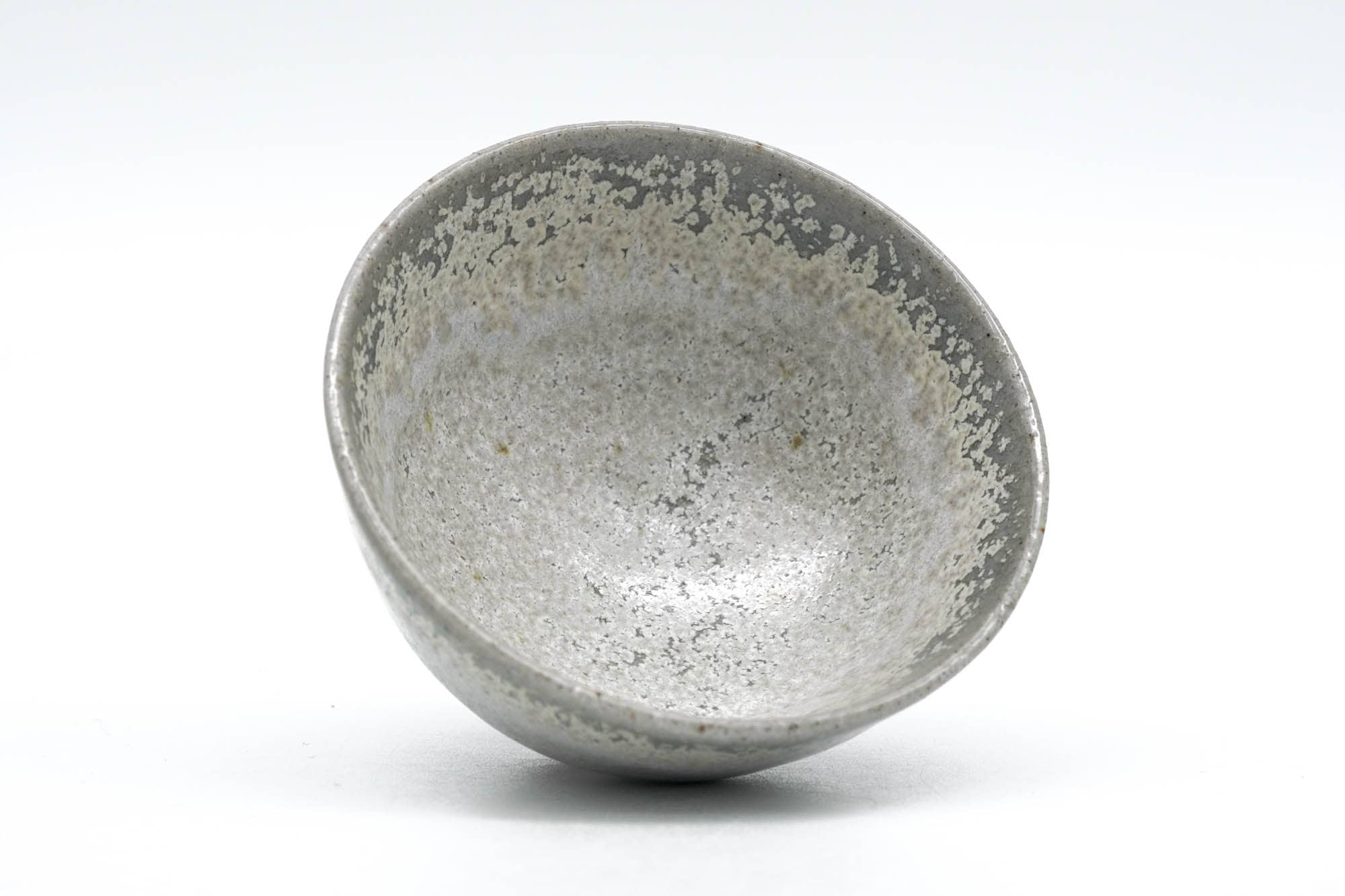 Japanese Teacup - White Tenmoku Glazed Guinomi - 60ml