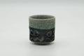 Japanese Teacup - Crazed Green Celadon Glazed Sakura Obori Soma-yaki Yunomi - 100ml