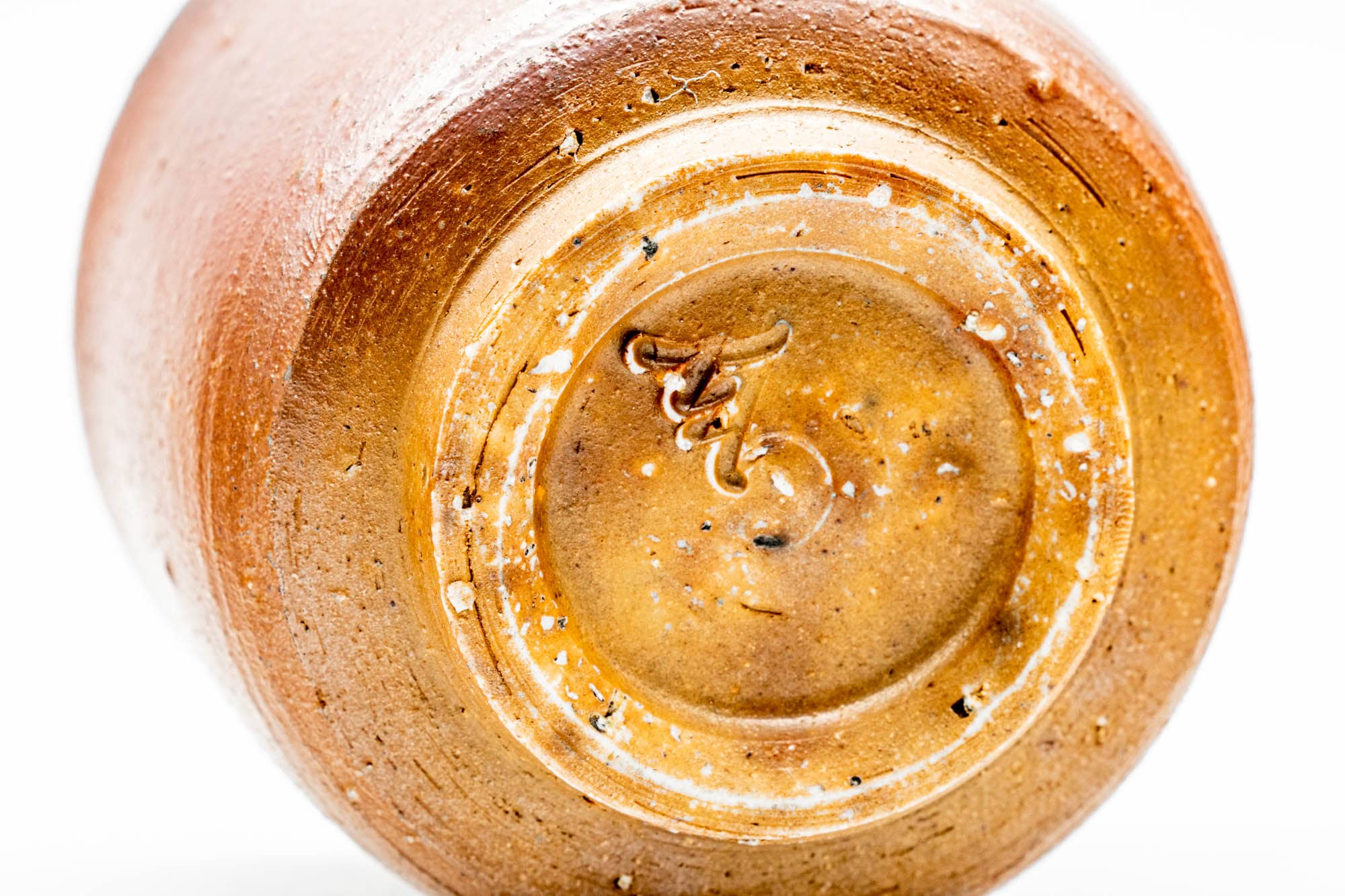 Japanese Teacup - Brown Earthy Bizen-yaki Yunomi - 85ml