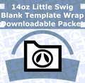14oz Little Swig Wrap Template