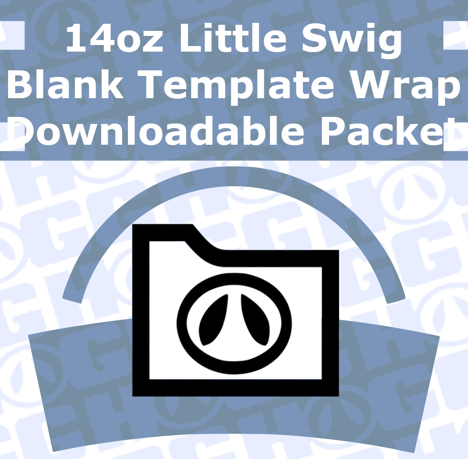 14oz Little Swig Wrap Template