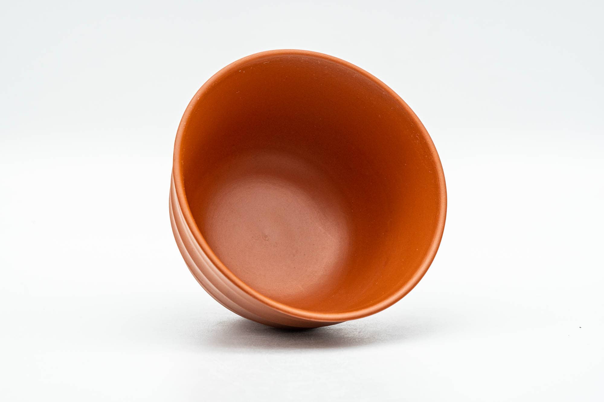 Japanese Teacups - Set of 3 Horizontally Sculpted Tokoname-yaki Yunomi - 90ml