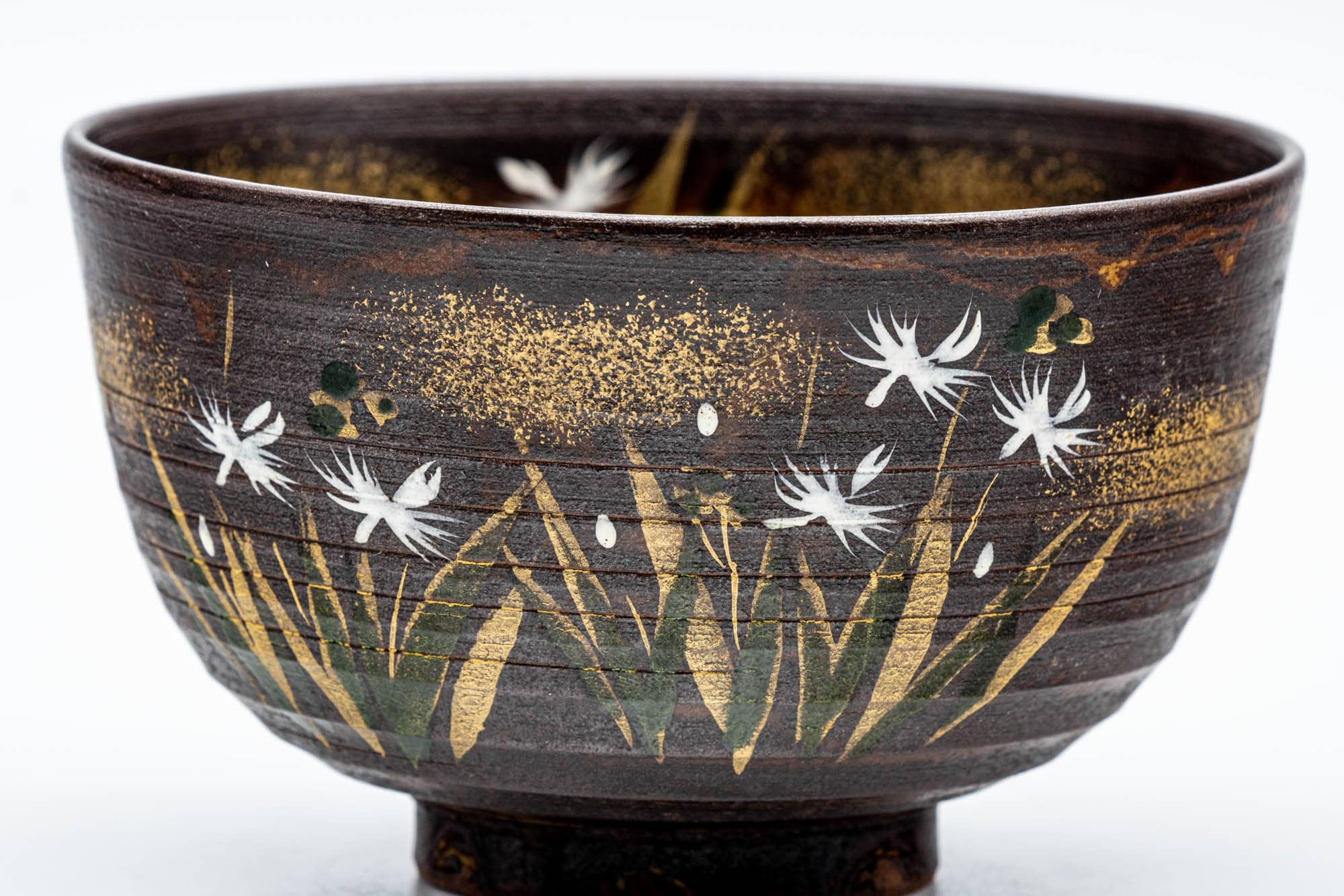 Japanese Matcha Bowl - 中村与平 Yohei Nakamura - Floral Kyo-yaki Chawan - 250ml