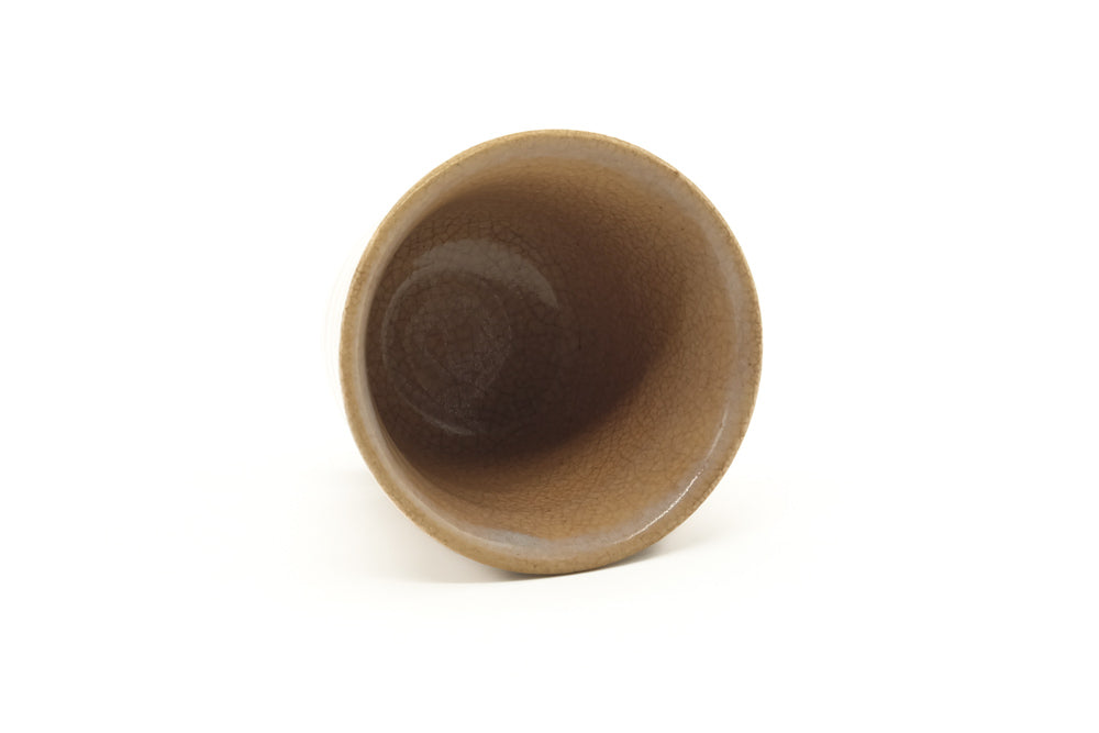 Japanese Teacup - Beige Hagi-yaki Yunomi - 65ml